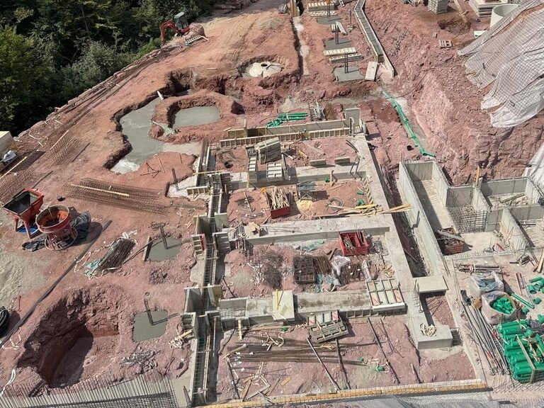 Fundament Hotel Kronelamm im Schwarzwald